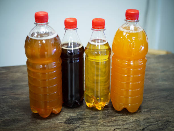 istock Plastic soda bottles in the background. 1310100764