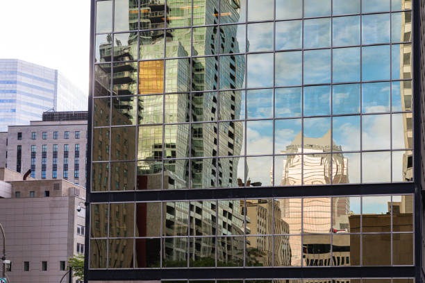 istock reflection of a city with tall buildings 1310100933