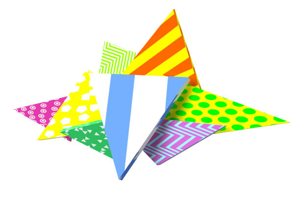 istock Abstract multicolored substrate of geometric shapes. 3d background for text 1310101692
