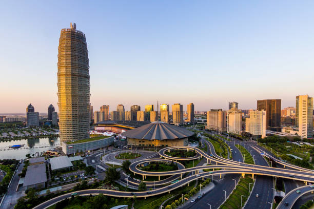 istock Zhengzhou East new district in China 1310102442