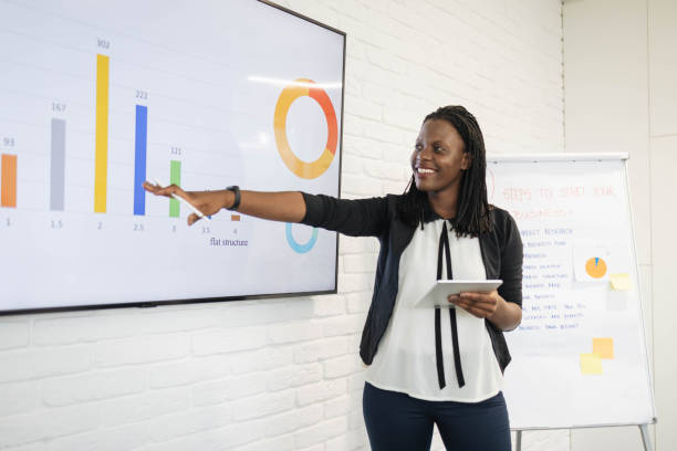 istock A young teacher is having an online lecture. 1310103013