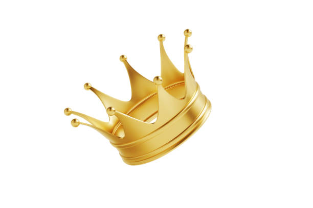 istock Gold Crown Isolated On White Background 1310106135