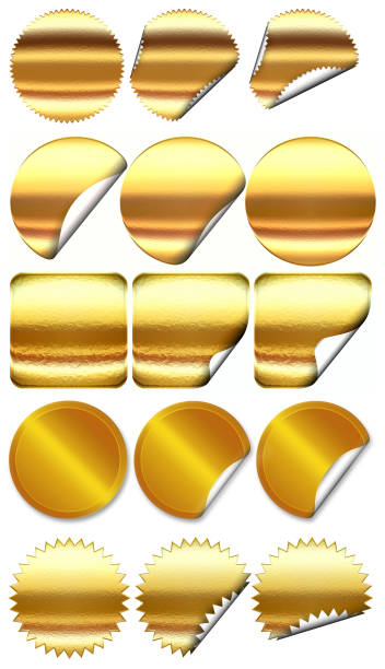 istock Golden Seal set  isolated 1310115809