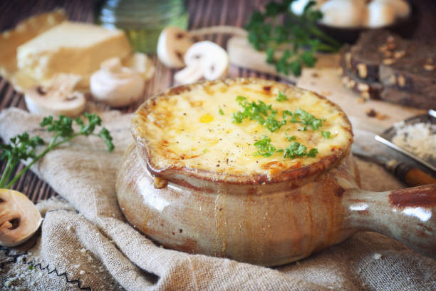 istock Mushroom julienne baked with cheese 1310116092