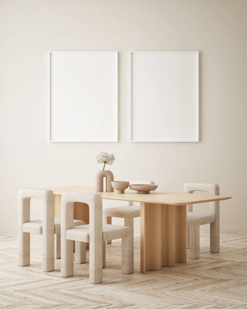 istock mock up poster frame in modern interior background, Art Deco style, 3D render 1310119385