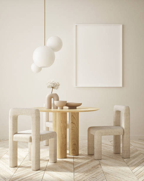 istock mock up poster frame in modern interior background, Art Deco style, 3D render 1310119391
