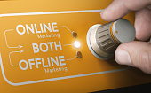 Combining both online and offline in a marketing strategy.