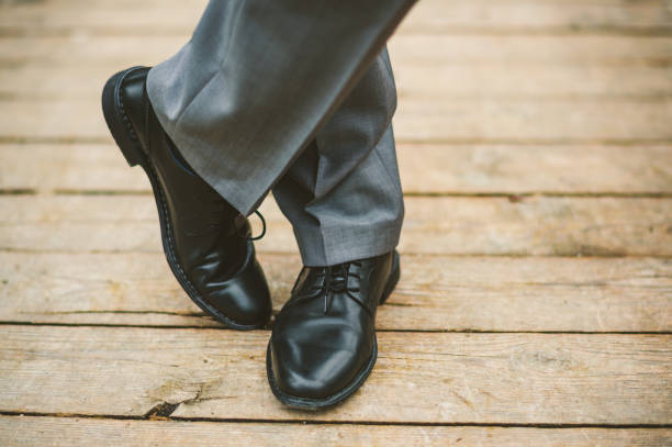 istock Black men's elegant shoes 1310120733