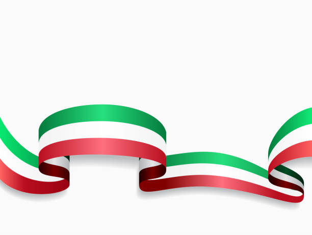 Italian flag wavy abstract background. Vector illustration. Italian flag wavy abstract background layout. Vector illustration. italy flag drawing stock illustrations