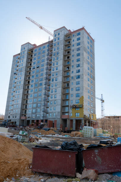 istock Construction of a multi-storey high-rise apartment building 1310130195