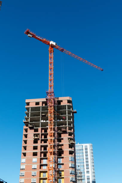 istock Construction of a multi-storey high-rise apartment building 1310130218