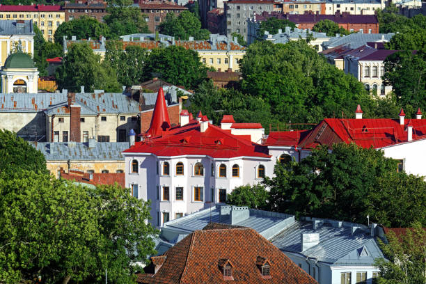 istock Roofs of old Vyborg. 1310139372