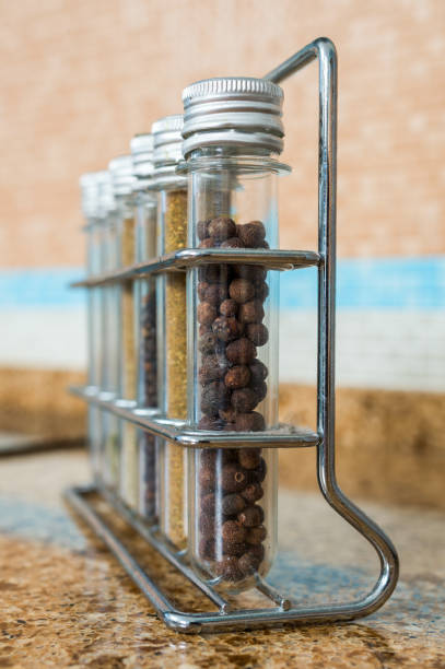 istock Glass jars for storing spices in the kitchen 1310141523