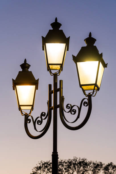 istock glowing stylish lantern in the street 1310145934