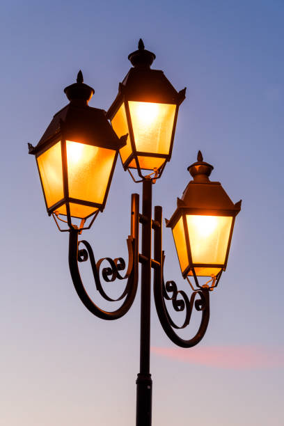 istock luminous glowing street lamp against the sky 1310146097