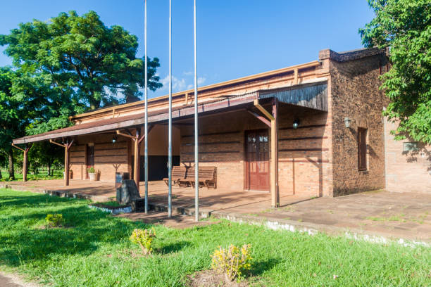 istock Former train station in Coronel Bogado town, Paraguay 1310155177