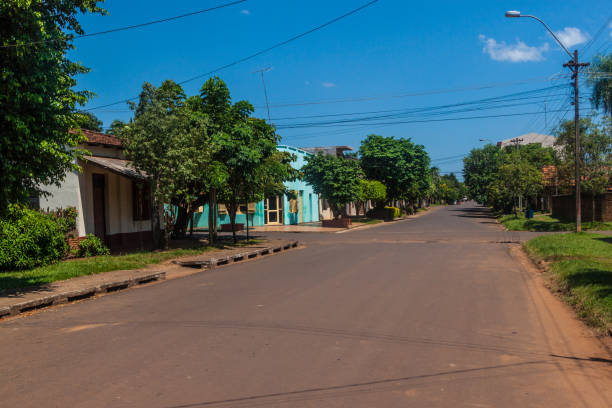 istock Street in Coronel Bogado town, Paraguay 1310155492