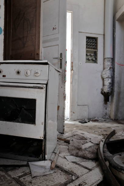 istock Stove in abandoned clinic 1310160268