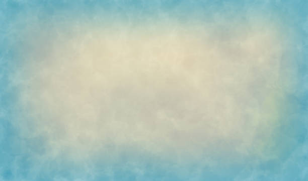 istock Modern abstract backdrop Pastel painting Grunge wall texture Vintage wavy pattern Worn painted cement surface Gradient blue white tones 1310169028