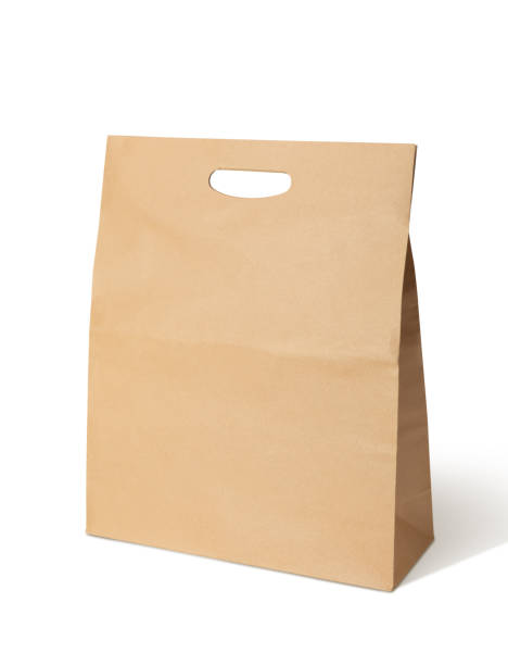 istock Blank brown shopping bag with clipping path.  Paper bag 1310176236