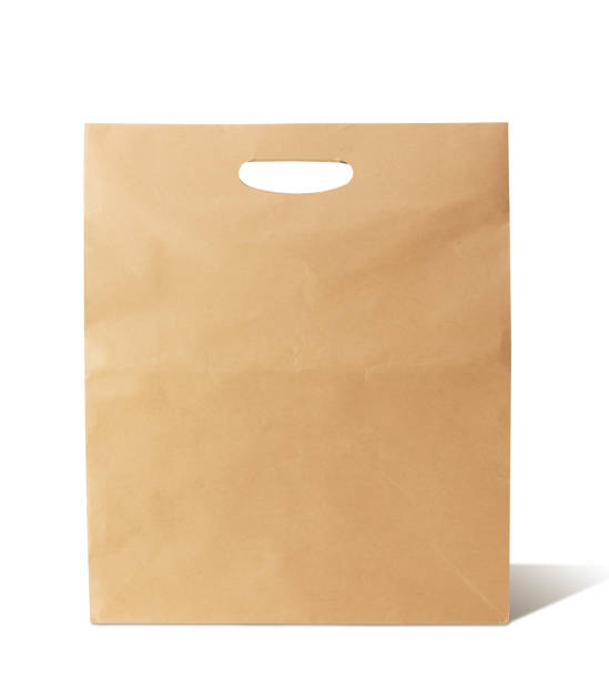 istock Blank brown shopping bag with clipping path.  Paper bag 1310176257