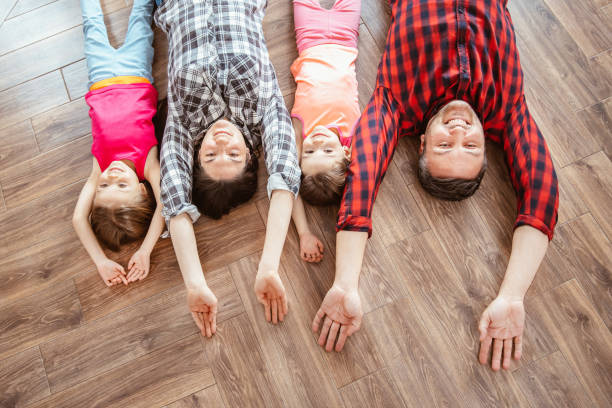 istock A young family at home plays together 1310188203