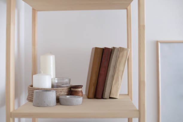 istock Stylish minimalistic design interior wall picture with wooden frame elegant scandi elements 1310188273