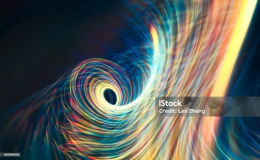 Abstract wavy colored lines abstract background Abstract Backgrounds Stock Photo