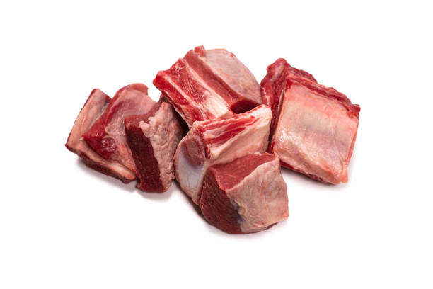 istock Raw beef ribs isolated on white background. 1310191575