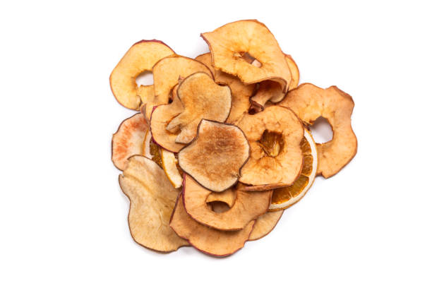 istock Dried fruit isolated on white background. Dried grapefruit, dried apple, dried pear. 1310191577