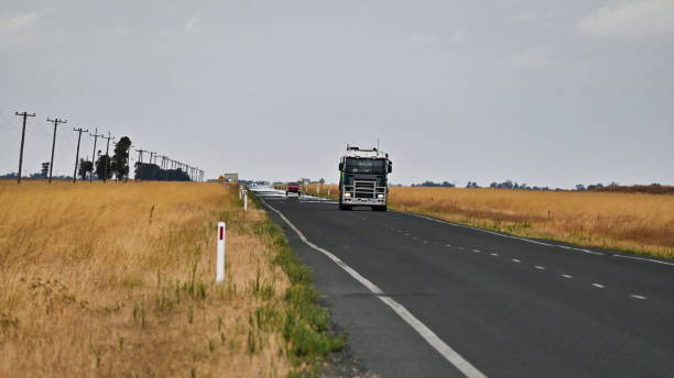 istock Truck Driving Back from Urana 1310198262