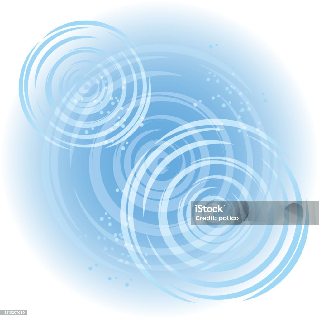 Carton Water Ripples Water Ripple Illustration Stock Illustration - Download Image Now ...