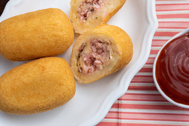 istock Fried party snacks - Cheese and ham croquette 1310210666