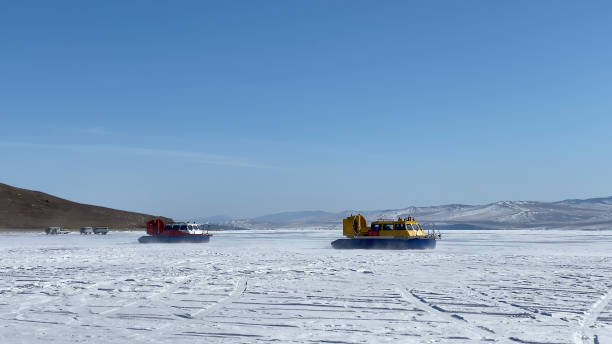 istock Travel around Lake Baikal on a safe and comfortable Khivus hovercraft. 1310219892