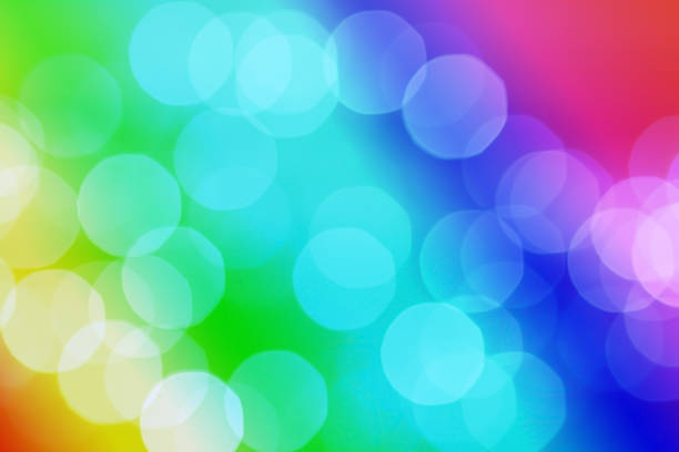istock Abstract bokeh. Space for a copy. Shining rainbow background. 1310224158