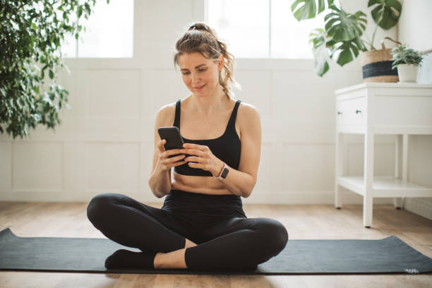 istock Yoga at home 1310227073
