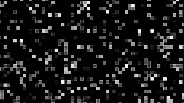 Geometric abstract mosaic from square blocks background