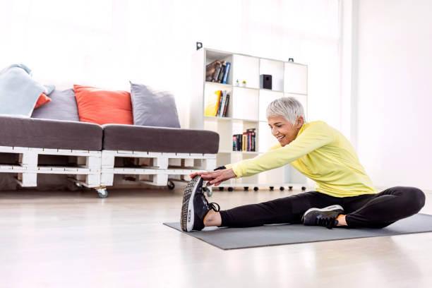 istock Senior woman Exercising and Having Workout For Legs 1310230717