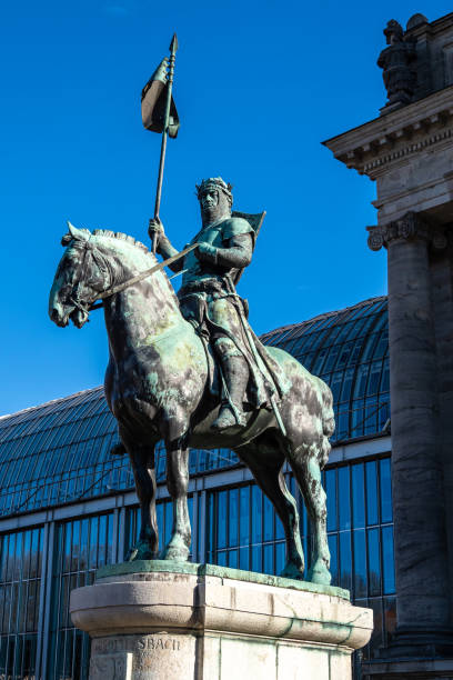 Otto I. of Wittelsbach in front of the bavarian state chancellery Munich,Germany Munich, Germany - Oct 01, 2020: Statue of Otto I. of Wittelsbach. Located in front of the bavarian state chancellery in Munich, Bavaria, Germany. bavarian state parliament stock pictures, royalty-free photos & images