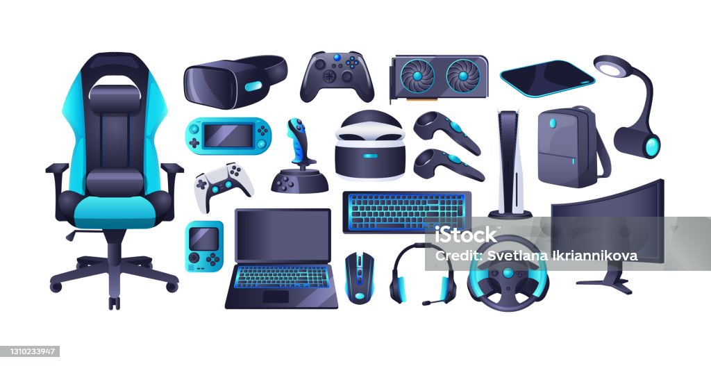 https://media.istockphoto.com/id/1310233947/vector/gaming-accessories-and-professional-it-equipment-set-headset-with-mic-gaming-chair-monitor.jpg?s=1024x1024&w=is&k=20&c=zPhAwjIRz55_2oBoUF1MxsoQuIXaqoBPBqYTTFOL3jY=