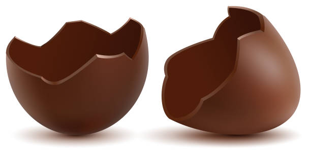 60+ Broken Chocolate Easter Eggs Stock Illustrations, Royalty-Free