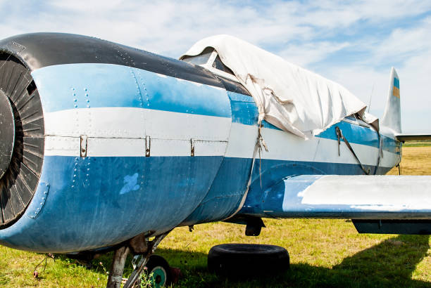 Free Stock Photo of Old Airplane on Grass Covered Field | Download Free ...
