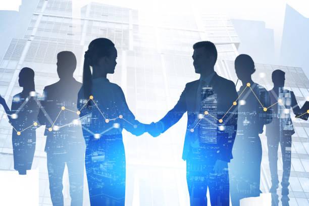 istock Successful business team in city, graphs 1310253530