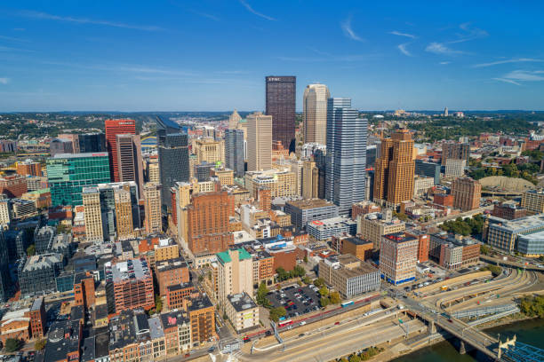 istock Pittsburgh Skyline with Downtown and Business District. 1310253922