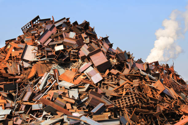 istock Stacked metal industrial waste 1310256408