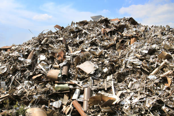 istock Stacked metal industrial waste 1310256739
