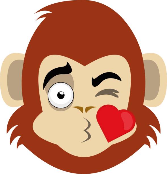 Cartoon Of Monkeys In Love Illustrations, Royalty-Free Vector Graphics &  Clip Art - iStock