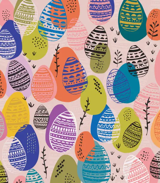 Vector illustration of Easter Background