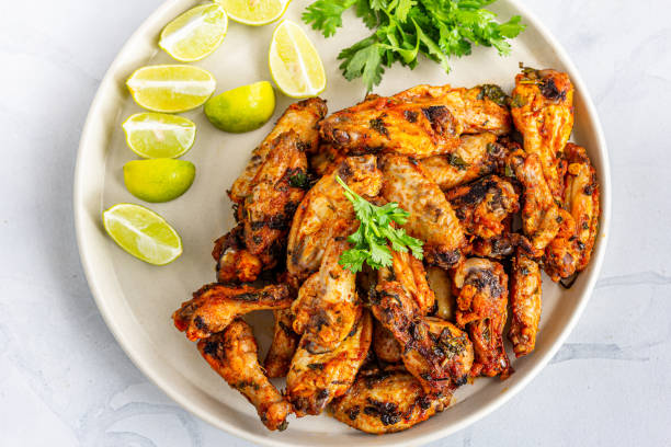 istock Cilantro Lime Chicken Wings Directly Above Close-Up Photo 1310266295