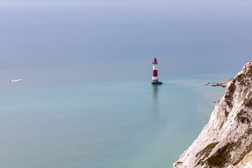 White Cliffs of Dover landmark in Kent England UK United Kingdom